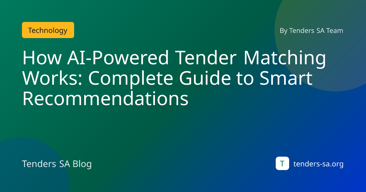 How AI-Powered Tender Matching Works: Complete Guide to Smart ...