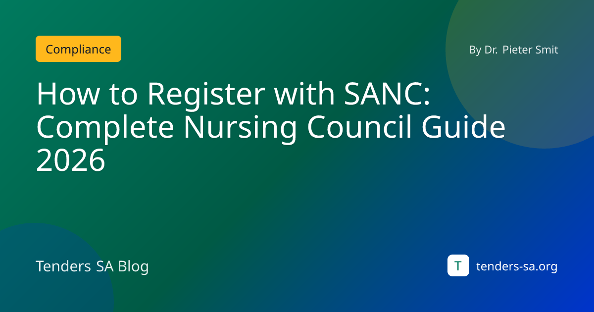 How to Register with SANC: Complete Nursing Council Guide 2026 ...