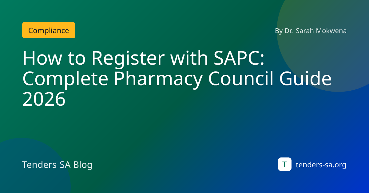 How to Register with SAPC: Complete Pharmacy Council Guide 2026 ...