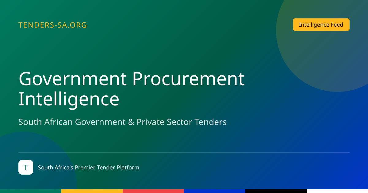 Government Procurement Intelligence | Tenders SA
