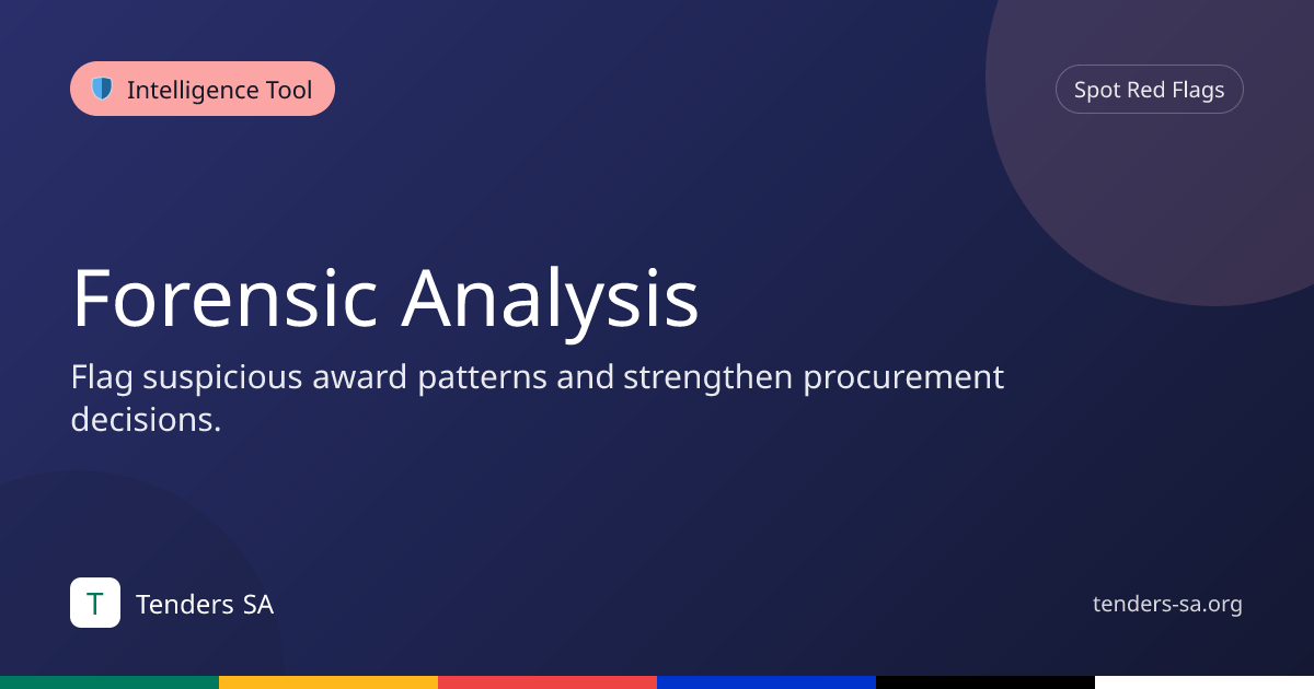 ARANGAHO — Forensic Analysis | Tenders SA