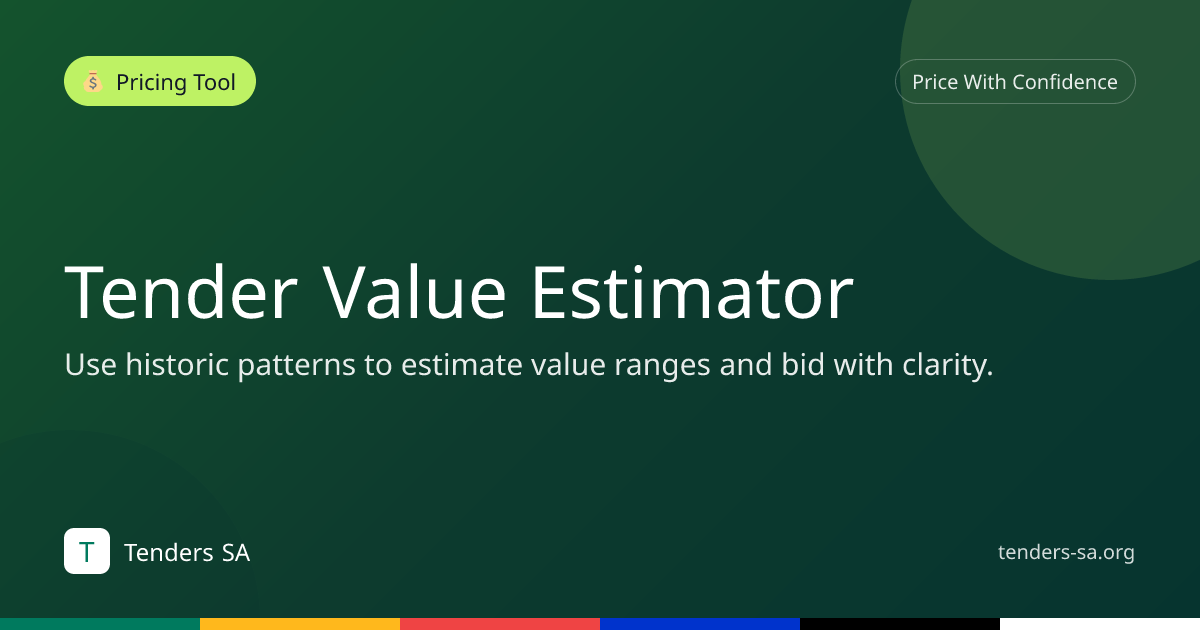 Tender Value Estimator | Tenders SA
