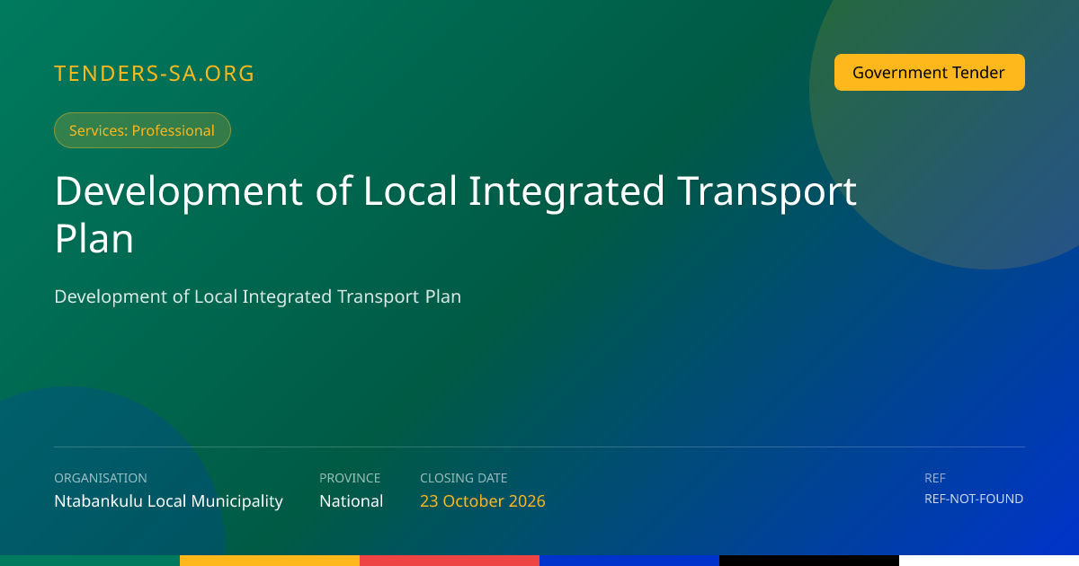 Development of Local Integrated Transport Plan