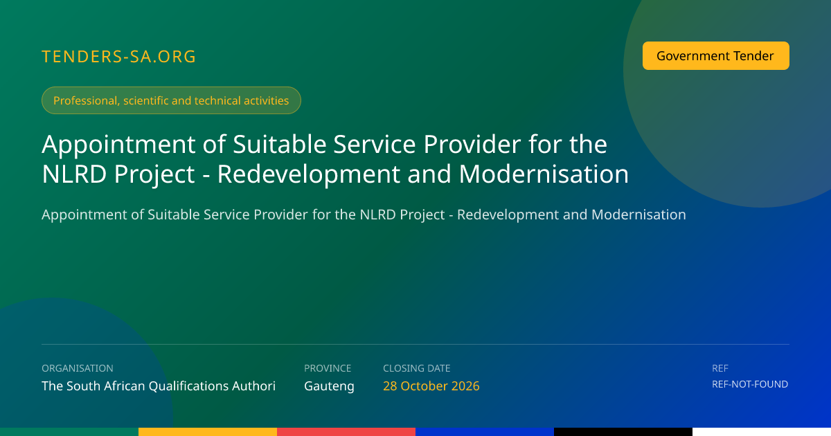 Tender Application Workspace | Tenders SA