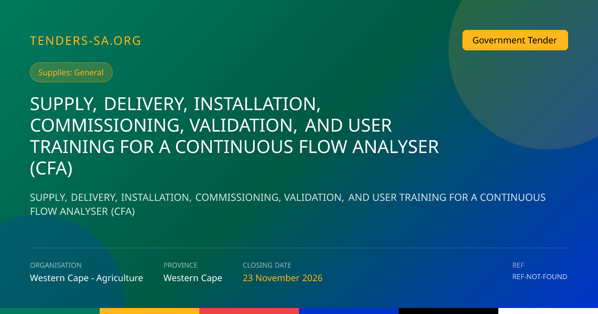 SUPPLY, DELIVERY, INSTALLATION, COMMISSIONING, VALIDATION, AND USER ...