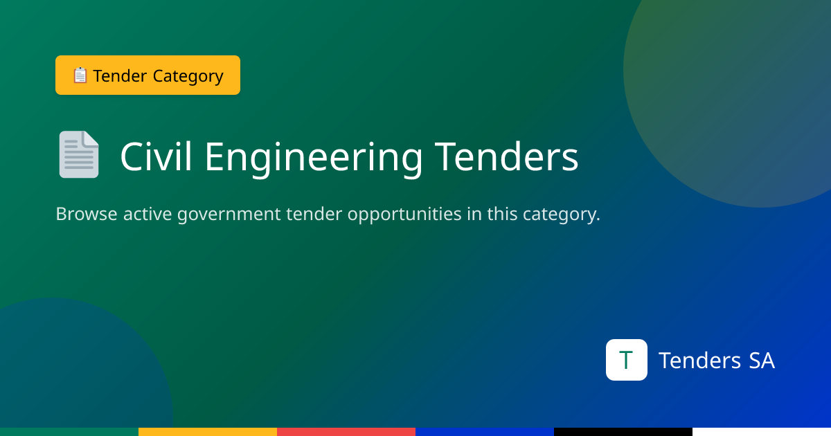 Civil engineering Tenders | Business Opportunities in South Africa