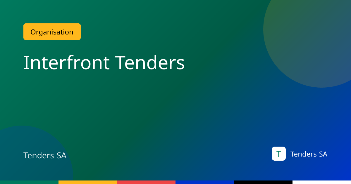 Interfront Tenders 2026 | Tenders SA